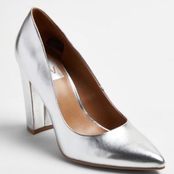 DV by Dolce Vita Shoes - NWOT Dolce Vita DV Silver Brie Block Heels